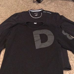Armani and dolce and gabanna men’s long sleeve